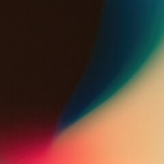 Wall Mural - abstract color gradient with bold black and blue shapes in soft focus