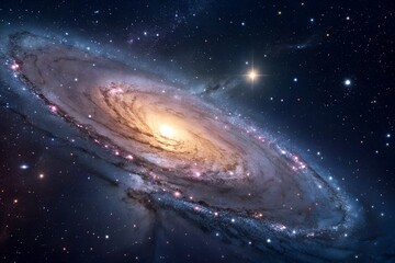 Wall Mural - galaxy space stars universe astronomy cosmic nebula outer space cosmos celestial spiral galaxy milky
