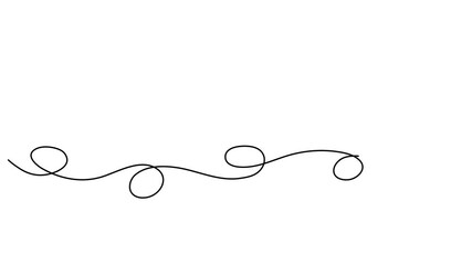 Poster - Lightbulb continuous line drawing animated video. Electric lamp animation.