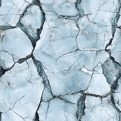 a seamless texture featu a detailed pattern of cracked ice resembling an ancient glacier with pale b