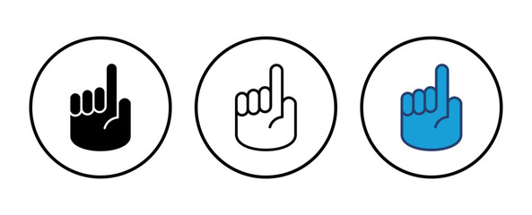 Poster - hand icon vector. hand vector icon, palm