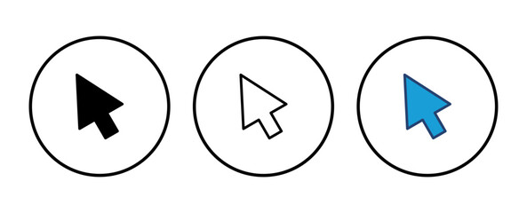 Poster - click icon vector. pointer arrow icon. cursor icon vector