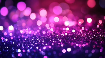 Aufkleber - Abstract dark blue, violet, magenta gradient background with glowing neon metallic lines and glitter. Perfect for festive design themes like Christmas or Birthday