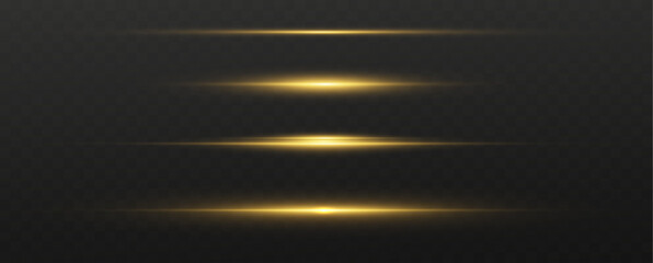 Poster - Yellow light and fast moving stripes on a black background.	