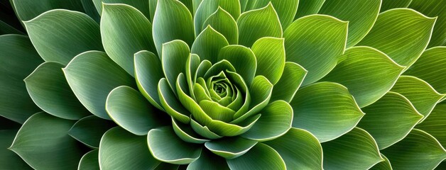 Poster - Lush green flower composed of delicate leaves, captured from above against a dark garden backdrop