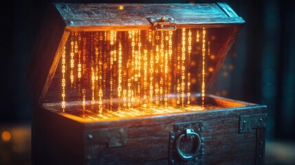digital treasure: unveiling the secrets of binary code within an ancient chest