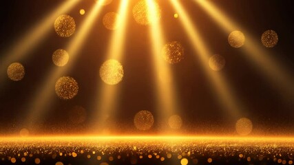 Poster - A blurry image of a light shining on a dark background. The light is creating a pattern of circles