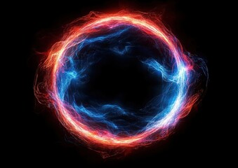 Poster - Electric Energy Wave Circular Motion Abstract Digital Art