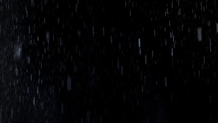 Aufkleber - Freeze Motion of Rain - Falling Water Drops Isolated on Black Background