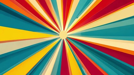Poster - vibrant burst of colorful rays creating a dynamic abstract background full of energy and movement fo
