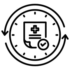 Poster - Retrospective Line Icon