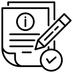 Poster - Informed Line Icon