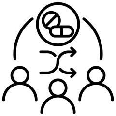 Poster - Randomize Line Icon