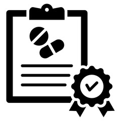 Poster - Quality Assurance Glyph Icon