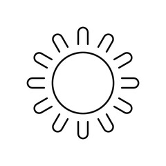 Poster - Sun vector icon. Sun symbol
