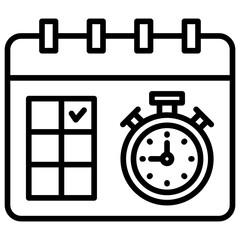 Poster - Deadline Line Icon