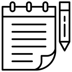 Poster - Notes Line Icon