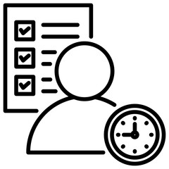 Poster - Self Discipline Line Icon