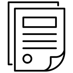 Poster - Document Line Icon