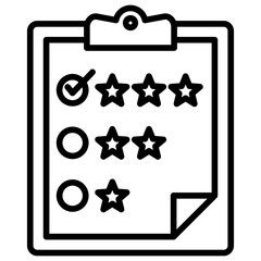 Poster - Evaluation Line Icon
