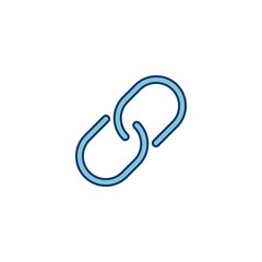 Poster - External link symbol icon vector. Link icon isolated on white background. Link vector icon. Hyperlink chain symbol