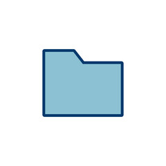 Leinwandbilder - Folder Icon vector isolated on white background. Folder and documents Icon. icon archive
