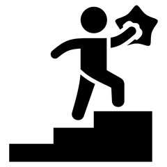 Poster - Accomplish Glyph Icon