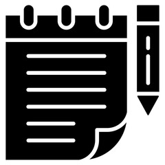 Poster - Notes Glyph Icon