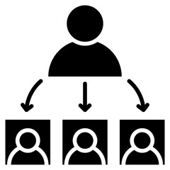Poster - Delegate Glyph Icon