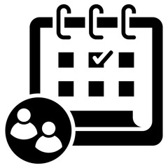 Poster - Appointment Glyph Icon