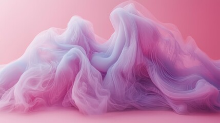 Poster - Abstract Pink and Purple Swirling Fabric
