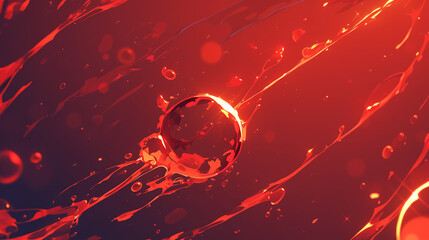 Wall Mural - red abstract background