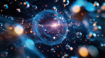 Aufkleber - A holographic projection of the universe expanding in real-time.