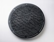 © Verdiana - black rubber anti fatigue mat with textured surface on a white background