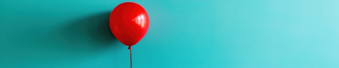 Poster - Red balloon symbolizing exponential business growth