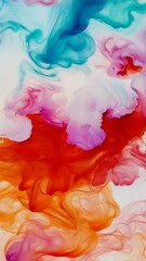Aufkleber - A colorful, swirling pattern of red, blue, and purple. The colors are very bright and vibrant