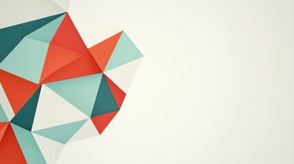 Poster - Geometric Abstract Background in Bold Colors for Business Presentations and Creative Projects