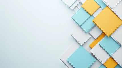 Poster - Geometric Abstract Background in Bold Colors for Modern Business Presentations and Designs
