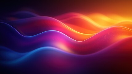 Poster - Abstract Waves of Color: A Symphony of Hues