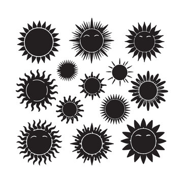 Sun   icon illustration isolated vector sign symbol