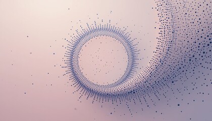 Fototapete - Dynamic particle swirl animation digital art abstract design virtual environment close-up view visual concept for creative exploration