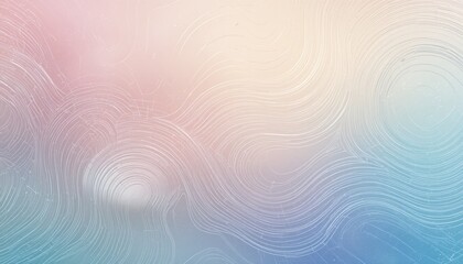 Poster - Calming abstract swirl patterns digital artwork soft colors modern aesthetic tranquil environment artistic viewpoint