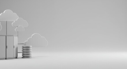 Poster - Cloud Computing Server Data Storage Network Infrastructure Digital Technology