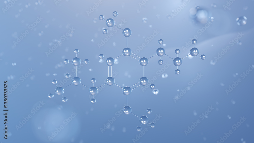 2c-ibu molecular structure, 3d model molecule, phenethylamine ...