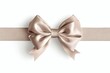 © THR - Beige satin ribbon bow on a ribbon, gift, present, celebration