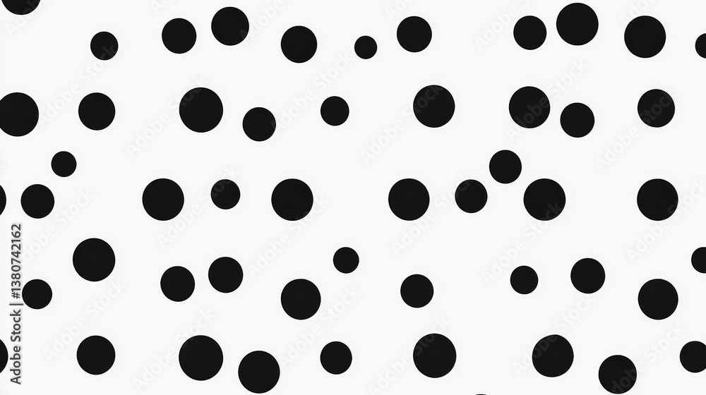 Halftone seamless pattern. Abstract background with black dots. Vector EPS10