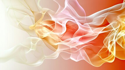 Poster - A soft-focus abstract orange and pink background, perfect for creative designs.
