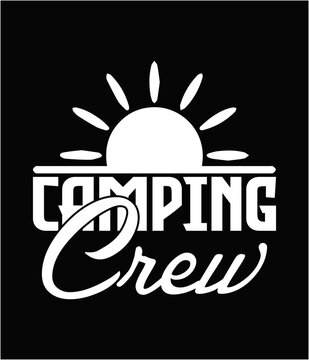 Camping crew printable cut file.