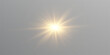 © TOMA - Vector glow. Shiny bright light. Yellow star. Light explosion