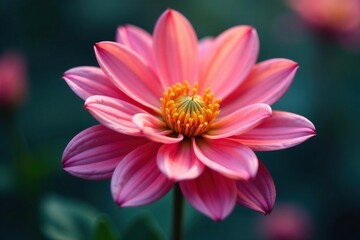 Wall Mural - abstract late-blooming flower, intricate detail, botany, intricate, late bloom